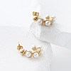 304 Stainless Steel Stud Earrings LS-VW5158-5