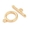 Rack Plating Eco-Friendly Brass Toggle Clasps KK-S403-16G-3