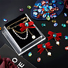 120Pcs 12 Colors Transparent Pointed Back Resin Rhinestone Cabochons KY-CW0001-01-8