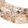 Natural Rutilated Quartz Beads Strands G-RM250104-E2-4