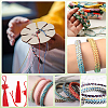 8 Rolls 8 Colors Braided Nylon Cord DIY-FG0006-88-6