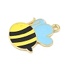 Bees Theme Alloy Enamel Pandants FIND-M083-06M-G-2