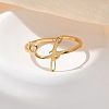 304 Stainless Steel Cuff Rings for Women RJEW-D285-01G-F-4