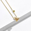Bee 925 Sterling Silver Cubic Zirconia Pendant Necklaces for Women NJEW-BB72243-4