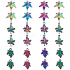 CHGCRAFT 24Pcs 3 Style Plated Alloy Pendants FIND-CA0007-01-1