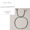 Mother's Day Adjustable Brass Bead Braided Bead Bracelets YE2550-13-1