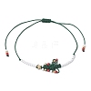 Glass Seed Beads Braided Bead Bracelets BJEW-MZ00231-01-2