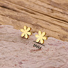 304 Stainless Steel Stud Earrings WG9FC02-01-1