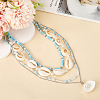 Alloy & Imitaiton Pearl Necklaces Set NJEW-WH20007-02B-3