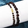 Natural Amber Beaded Necklaces NJEW-L466-02-3