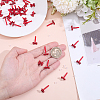 42Pcs Alloy Bowknot Stud Earring Findings EJEW-ME0001-28-5