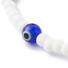 Glass Beads & Handmade Lampwork Beads Stretch Bracelets for Kid BJEW-JB06475-03-4