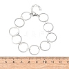 304 Stainless Steel Ring Link Chain Bracelets BJEW-P373-02C-P-5
