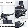 PU Leather with Alloy Waist Fencing Sheath AJEW-WH0419-04A-6