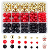 SUPERFINDINGS 504Pcs 10Style Round Opaque Acrylic Beads SACR-FH0001-04-1