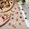 100Pcs 7 Styles Plastic and Wood Beads KY-PA0001-17-3