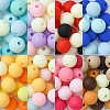 8 Colors Opaque Frosted Acrylic Beads MACR-CJ0001-79-3
