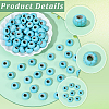 100Pcs Synthetic Turquoise European Beads TURQ-PA0001-04B-6