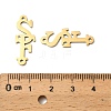 201 Stainless Steel Connector Charms STAS-D380-02G-3