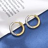 Ion Plating(IP) 304 Stainless Steel Hoop Earrings for Women EJEW-A119-13GP-01-1