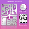 Custom Garden Diary Stainless Steel Cutting Dies Stencils DIY-WH0289-017-3