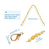 Givenny-EU 4Pcs 4 Colors Acrylic Beads Bag Strap FIND-GN0001-06-9