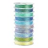 10 Rolls 3-Ply Polyester Metallic Threads MCOR-CJ0001-07B-1