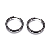 304 Stainless Steel Huggie Hoop Earrings EJEW-G272-01-20mm-B-1