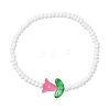 Glass Seed Beads Stretch Bracelets for Women BJEW-MZ00200-03-2