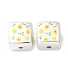 Printed Plating Acrylic Beads AC-CBA655C-17H-1