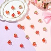 20Pcs Acrylic Flower Charms TACR-YW0003-18A-1
