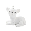 Opaque Resin Dog Pendants LS-RESI-P033-A03-1