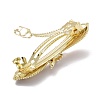 Alloy Crystal Rhinestone Hair Barrettes PHAR-D011-03LG-3
