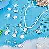 20Pcs 5 Style Natural Pearl Pendants PALLOY-PH01822-2