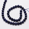 Grade A Natural Lapis Lazuli Round Bead Strands G-M264-13-2