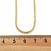 Brass Rolo Chains Necklaces for Women NJEW-D302-22G-5