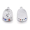 Brass Micro Pave Colorful Cubic Zirconia Pendants KK-N216-578P-1