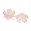 Acrylic Bead Caps OACR-H056-01G-2
