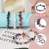 Fashewelry 5Pcs 5 Style Natural Mixed Stone Chip Beads Stretch Bracelets for Women BJEW-FW0001-03-4