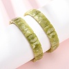 Natural Lemon Jade Faceted Beaded Stretch Bracelets for Women BJEW-K251-08B-1