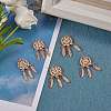 5Pcs Brass Pendants KK-SZ0004-91RG-3