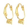Brass Clip-on Earring Converters Findings KK-Q115-G-NF-1