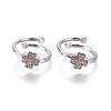 Adjustable Brass Micro Pave Cubic Zirconia Finger Rings RJEW-L086-03P-1