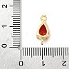 Brass Pave Cubic Zirconia Connector Charms KK-Z120-31G-02-3