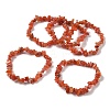 Natural South Red Agate Beaded Stretch Bracelets GG-CBADCD7-01-4