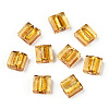 Handmade Silver Foil Lampwork Beads FOIL-S006-12x12mm-07-1