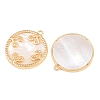Brass & Natural Shell Pendants SH-CBA7BFE-02A-G-2