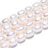 Natural Cultured Freshwater Pearl Beads Strands PEAR-N012-06V-3
