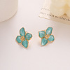 Alloy Enamel Stud Earrings FS-WG082C3-06-1