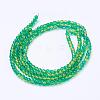 Spray Painted Crackle Glass Beads Strands CCG-Q002-4mm-07-3